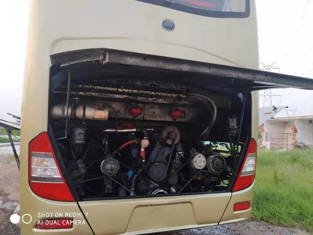 55 Kursi Bus Yutong ZK6127 Bekas Bus Pelatih Bekas Tahun 2012 Mesin Diesel Dalam Kondisi Baik