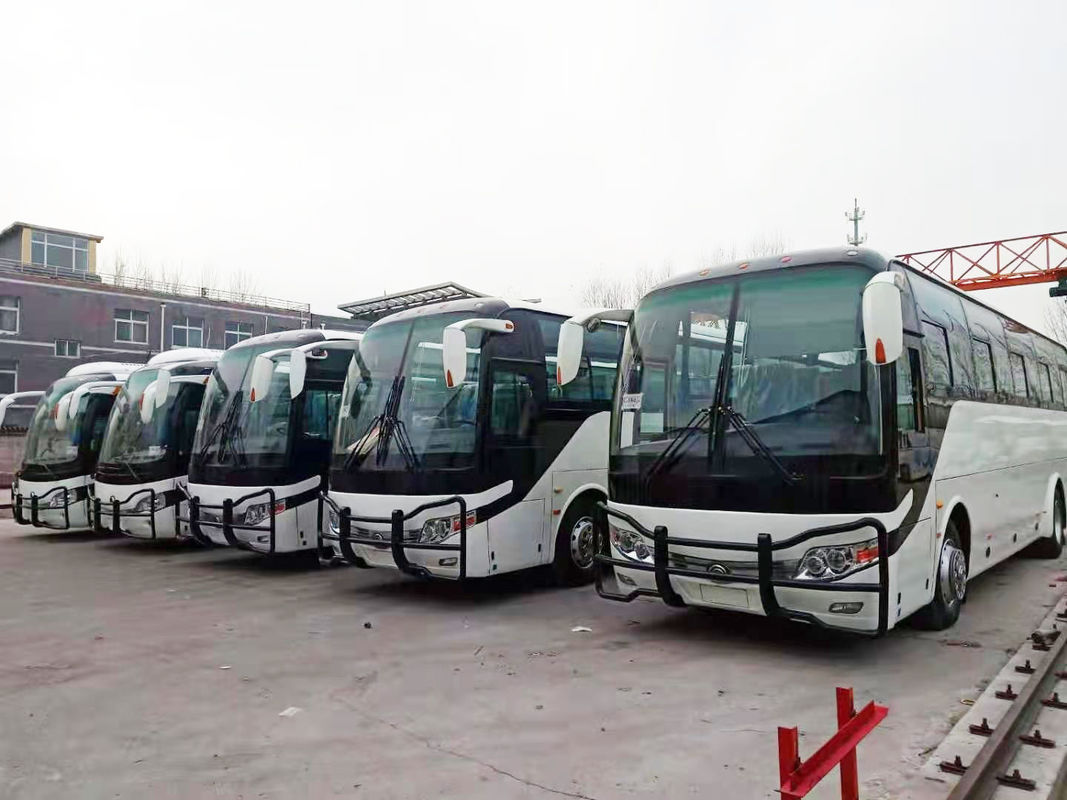 2012 Tahun Diesel Bus Yutong Bekas 51 Kursi Zk6110 Warna Putih Dengan Bumper