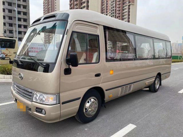 2015 Tahun 10 Kursi Digunakan Bus Coaster Higer, Bus Coaster Bus Mini Bekas 86kw Dengan Kursi Mewah Untuk Bisnis