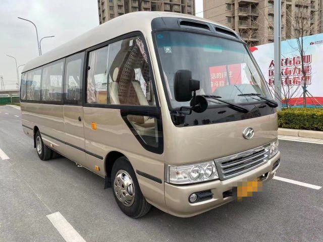 2015 Tahun 10 Kursi Digunakan Bus Coaster Higer, Bus Coaster Bus Mini Bekas 86kw Dengan Kursi Mewah Untuk Bisnis