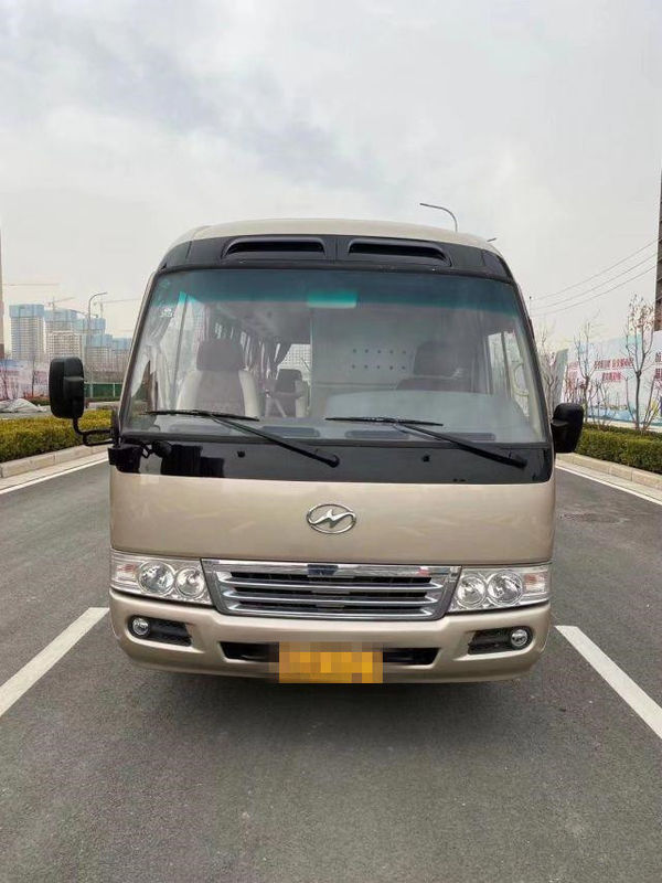 2015 Tahun 10 Kursi Digunakan Bus Coaster Higer, Bus Coaster Bus Mini Bekas 86kw Dengan Kursi Mewah Untuk Bisnis