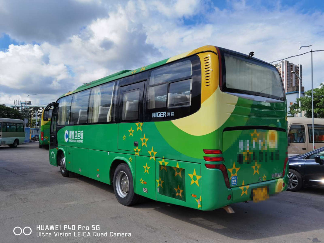 2014 Tahun Higer KLQ6896 Bus Pelatih 39 Kursi menggunakan bus Mesin Diesel 162kw Tidak Ada Kecelakaan LHD Bus
