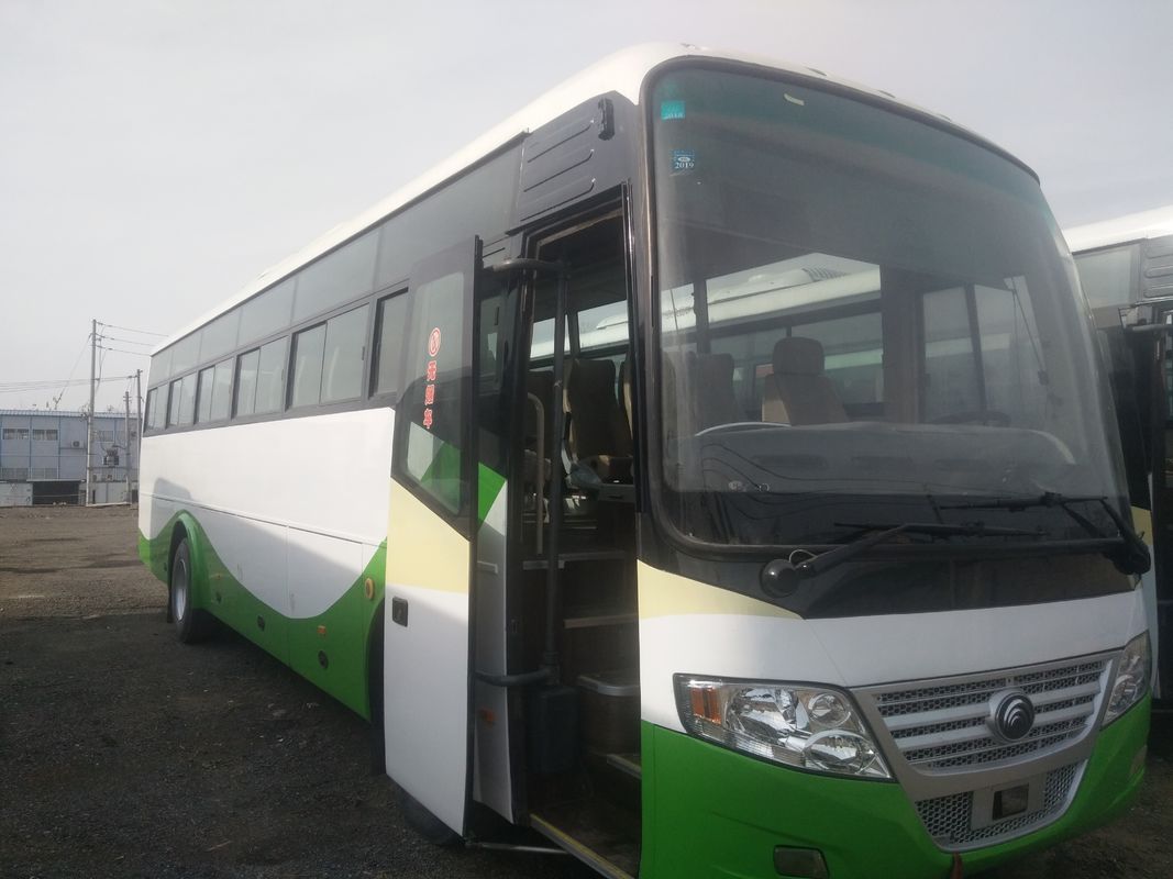 55 Kursi 2013 Tahun Digunakan Mesin diesel Yutong Bus ZK6112D LHD Driver Steering Tidak ada kecelakaan