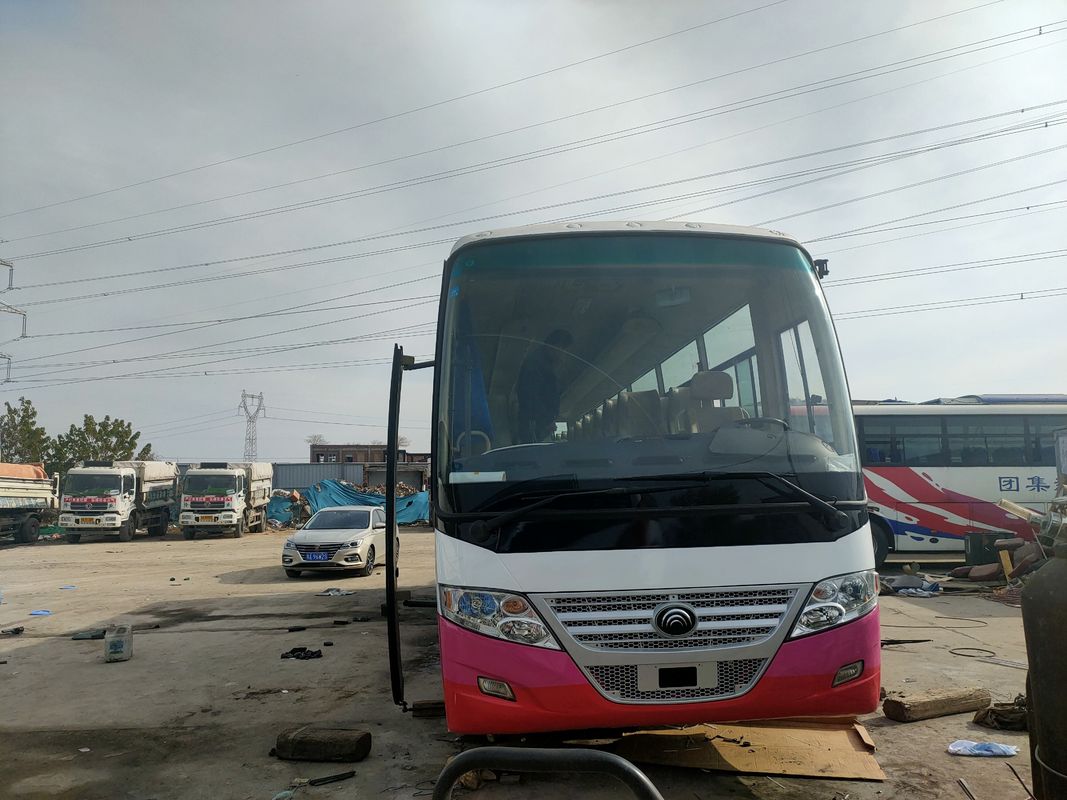 57 Kursi 2014 Tahun Digunakan Mesin diesel Yutong Bus ZK6112D LHD Driver Steering Tidak ada kecelakaan