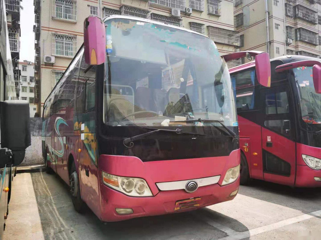 Bus Wisata Bekas Yutong Model ZK6110 47 Kursi Pintu Ganda Mesin Yuchai Euro III Nude Packing Kiri Kemudi