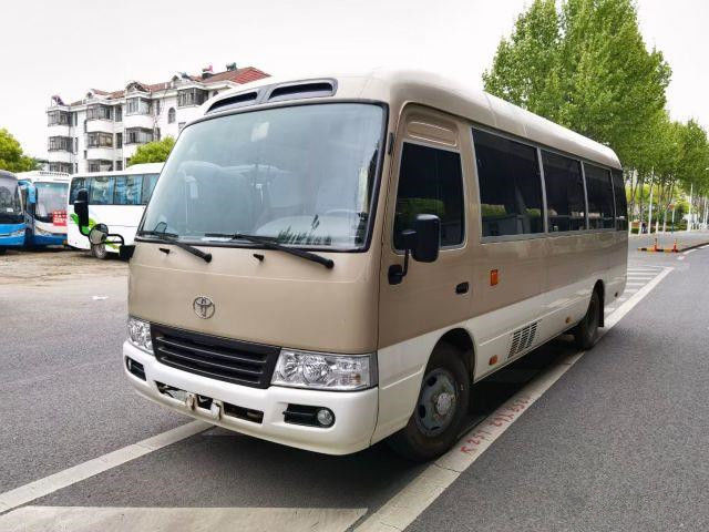 2010 Tahun 20 Kursi Bus Coaster Bekas, Bus Toyota Coaster Bekas Mini Bus bermesin 2TR Bensin dalam kondisi baik