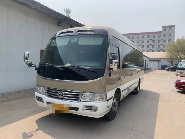 Bus Coaster Bekas 20 Kursi Bus Mini Bekas Toyota Coaster Bus Dengan Mesin Bensin 2TR Tahun 2007 Kemudi Kiri