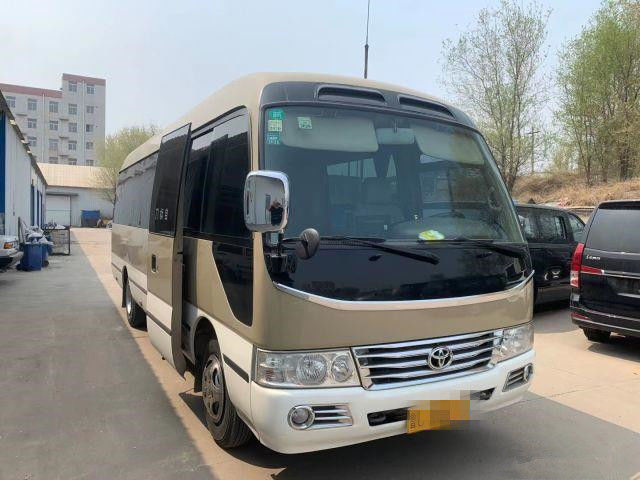 Bus Coaster Bekas 20 Kursi Bus Mini Bekas Toyota Coaster Bus Dengan Mesin Bensin 2TR Tahun 2007 Kemudi Kiri