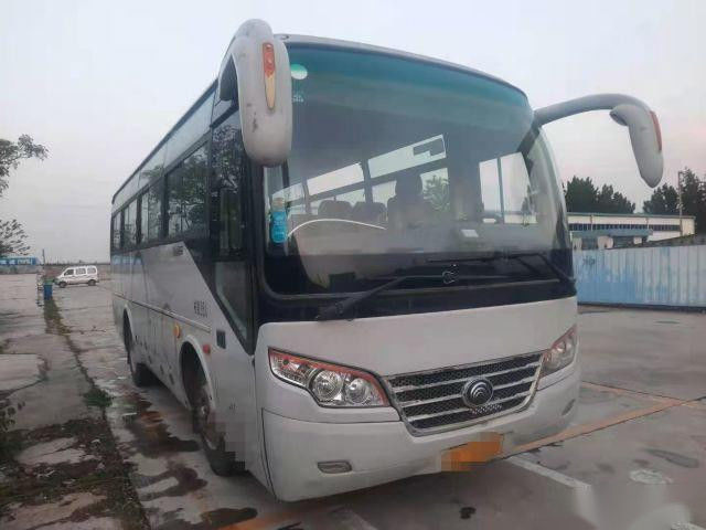 Yutong Merek ZK6792D 35 Kursi Mesin Depan Euro III Yuchai 160kw Kemudi Kiri Nude Packing