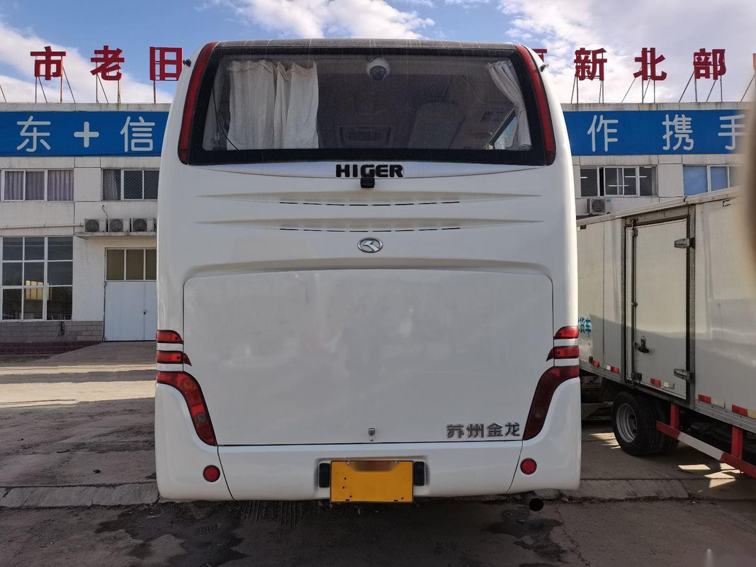 Bus Wisata Bekas KLQ6856 37 Kursi Sasis Baja Kemudi Kiri Euro III Bus Besar Bekas
