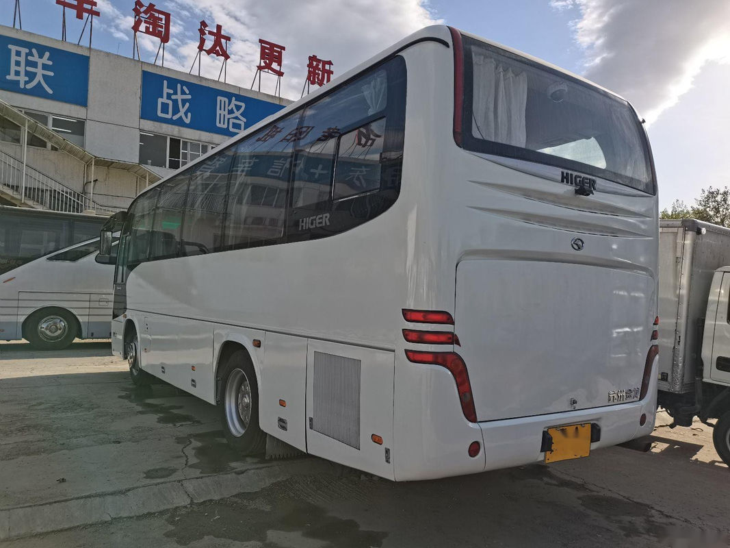 Bus Wisata Bekas KLQ6856 37 Kursi Sasis Baja Kemudi Kiri Euro III Bus Besar Bekas
