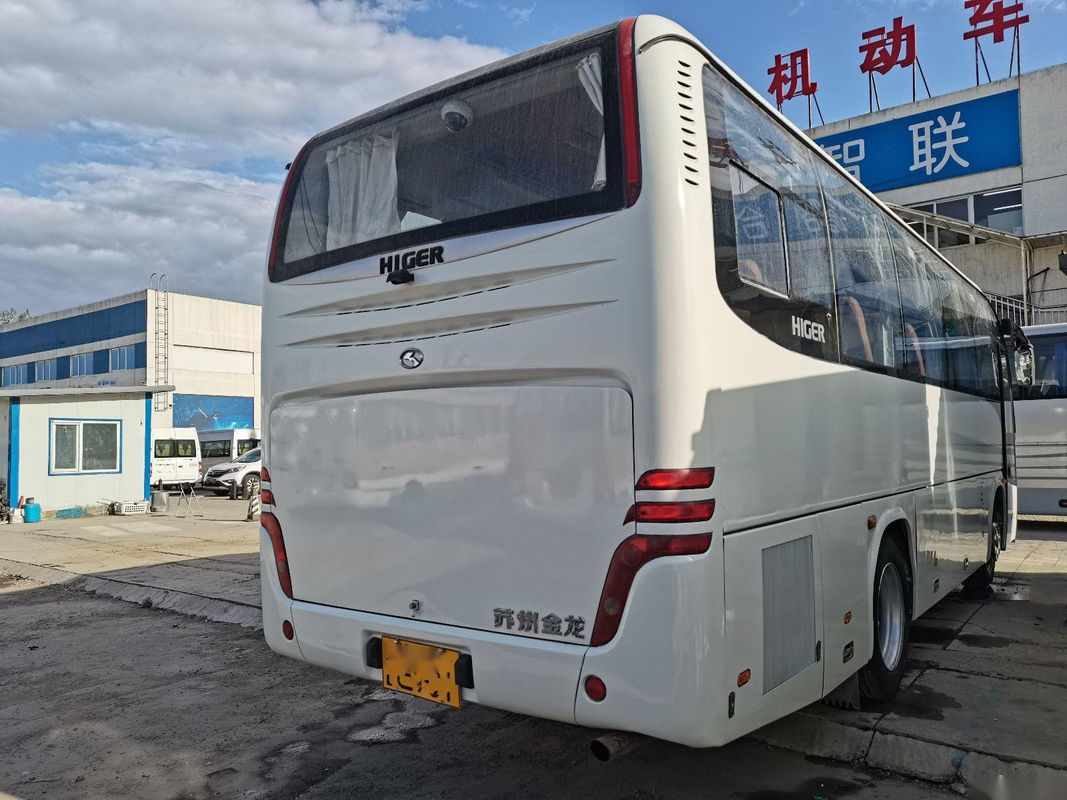 Bus Wisata Bekas KLQ6856 37 Kursi Sasis Baja Kemudi Kiri Euro III Bus Besar Bekas