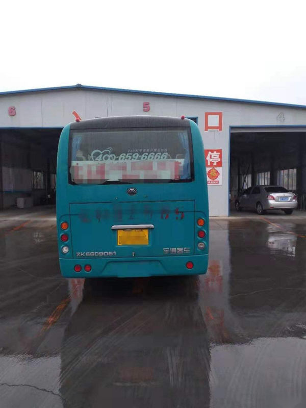 Bus Mini Bekas Yutong ZK6609D 19 Kursi Sasis Baja Mesin Depan Diesel Euro V Drive Tangan Kiri Digunakan Bus Penumpang