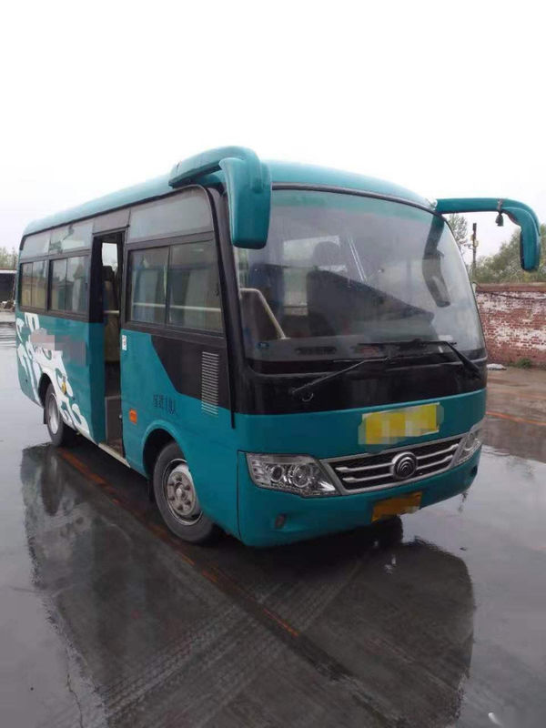 Bus Mini Bekas Yutong ZK6609D 19 Kursi Sasis Baja Mesin Depan Diesel Euro V Drive Tangan Kiri Digunakan Bus Penumpang