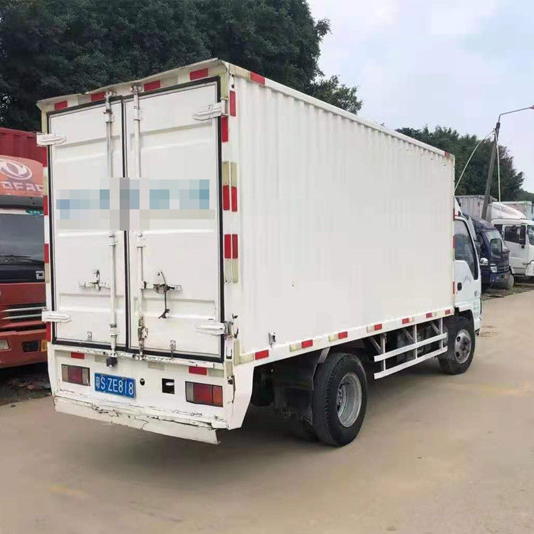 Bekas 4.2m Van Digunakan Tugas Ringan 4x2 Isuzu 10 Ton Truk Kargo Diesel