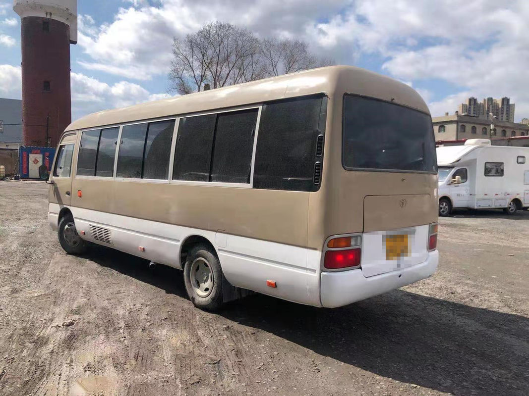 2010 Tahun 23 Kursi Bus Coaster Bekas, LHD Bus Mini Bus Toyota Coaster Bekas Dengan Mesin Diesel, Kemudi Kiri