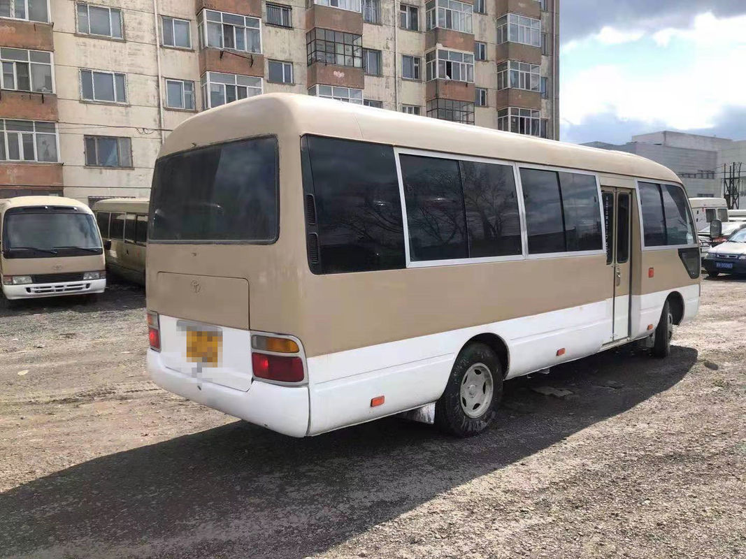 2010 Tahun 23 Kursi Bus Coaster Bekas, LHD Bus Mini Bus Toyota Coaster Bekas Dengan Mesin Diesel, Kemudi Kiri