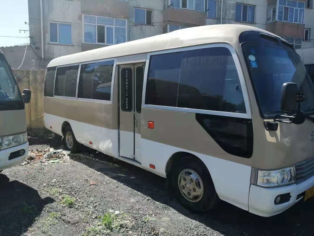 2009 Tahun 18 Kursi Bus Coaster Bekas, Bus Coaster Toyota LHD Bekas Mini Bus Dengan Mesin Diesel, Kemudi Kiri