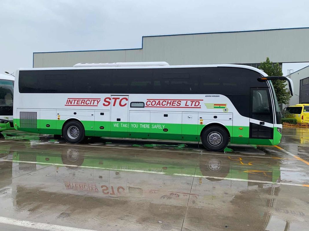 Bus Zhongtong Bekas LCK6128 Bus Baru 56 Kursi Pintu Ganda Kompartemen Besar Mesin Belakang