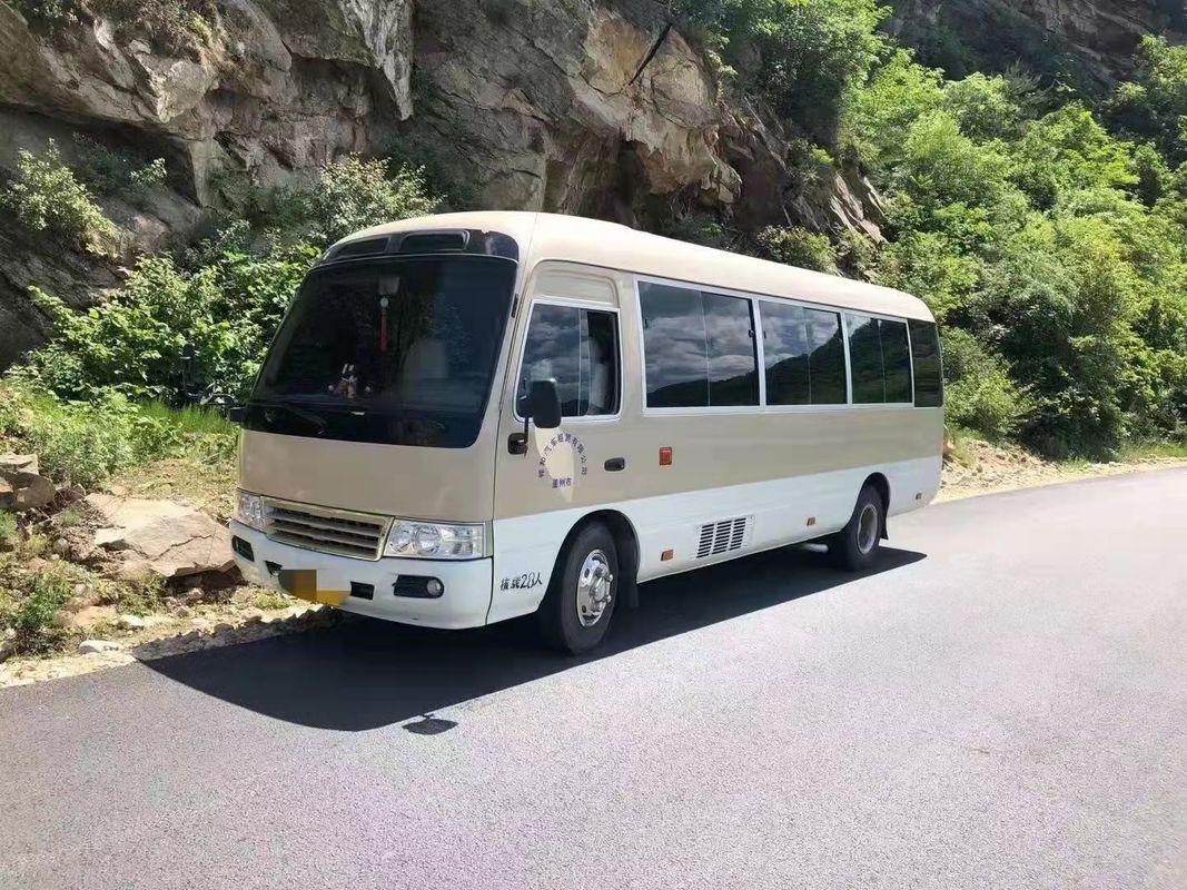 Mini Bus Bekas Toyota Coaster 15B Engine 23/29 Kursi Bus Penumpang Bekas Kilometer Rendah