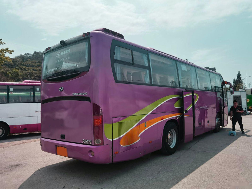 Bus Kinglong Bekas XMQ6117 44 Kursi Mesin Belakang Pintu Ganda Sasis Airbag Bekas Pelatih/Bus Tur
