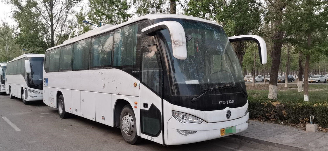 Tahun 2016 51 Kursi Bekas Foton Coach Bus Dengan Kursi Baru Bahan Bakar Listrik LHD Dalam Kondisi Baik