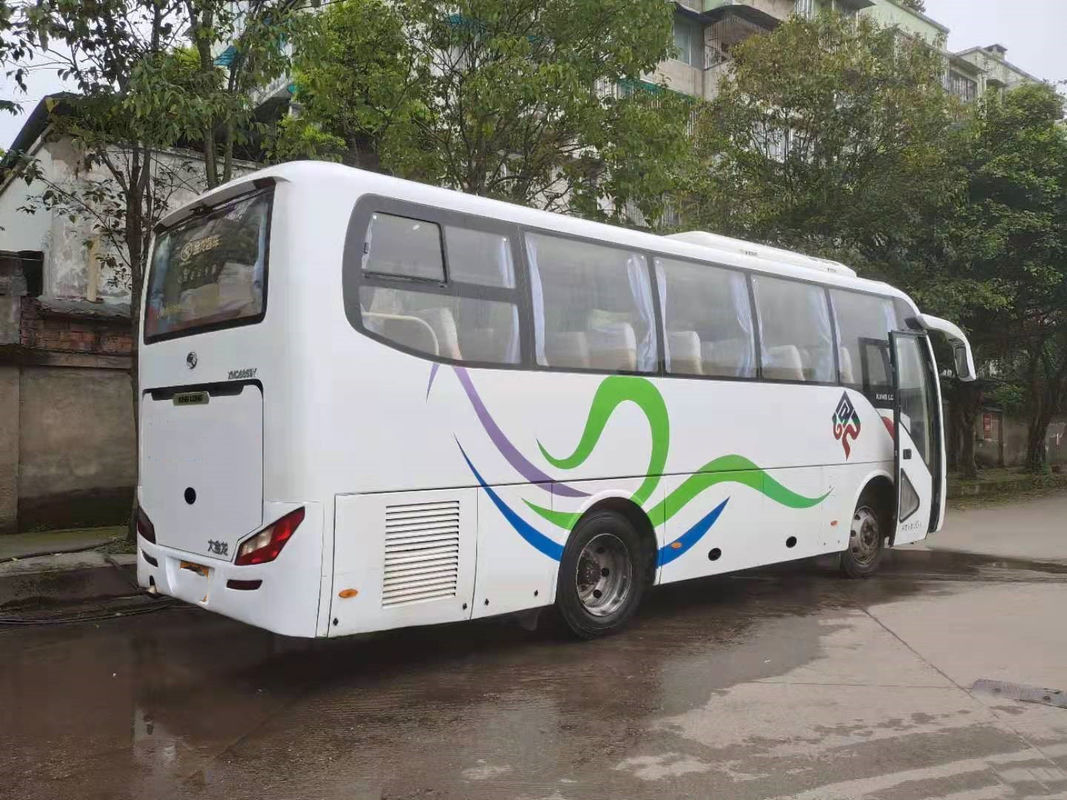 Bus Kinglong Bekas XMQ6859 35Seats Steel Chassis Digunakan Bus Wisata Satu Pintu Mesin Belakang Euro III