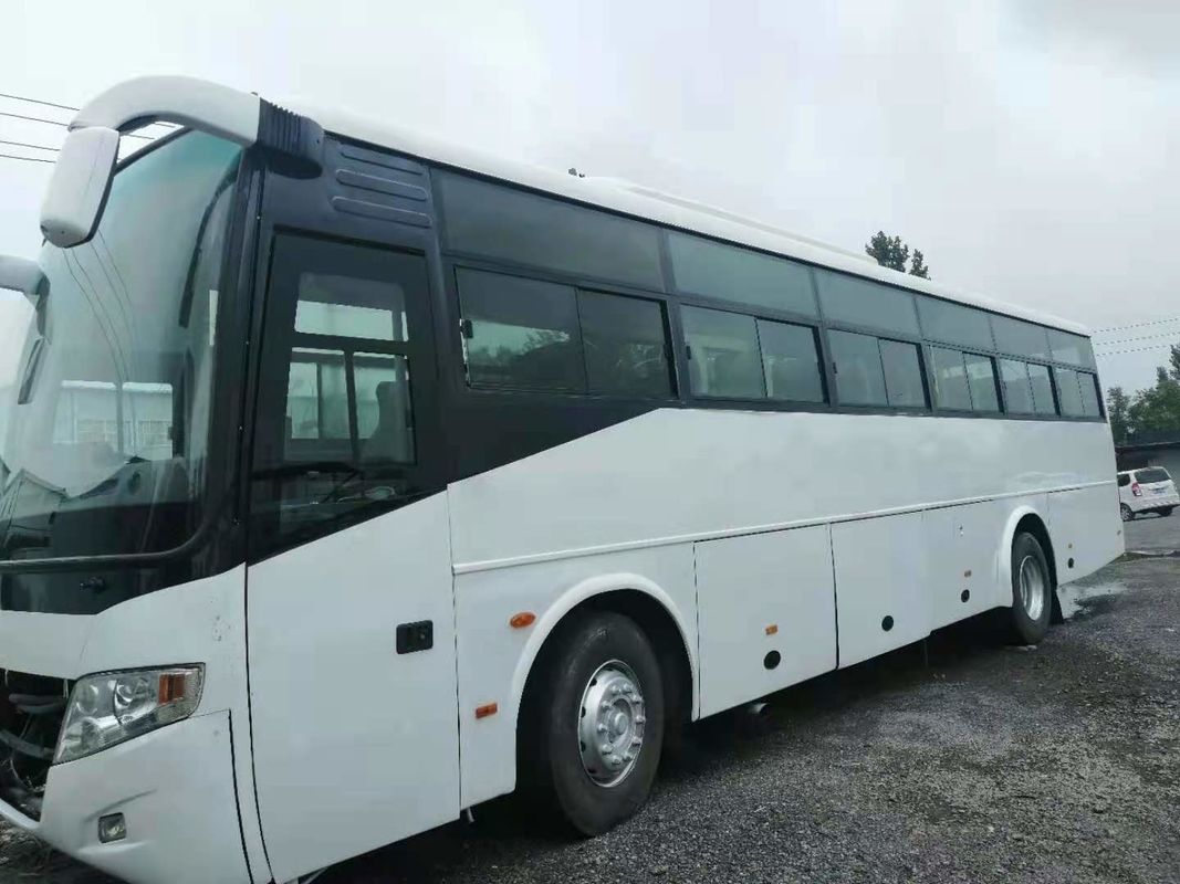perbarui 54 Kursi 2014 Tahun Bekas Yutong Bus ZK6112D Mesin Diesel RHD Driver Steering No Accident