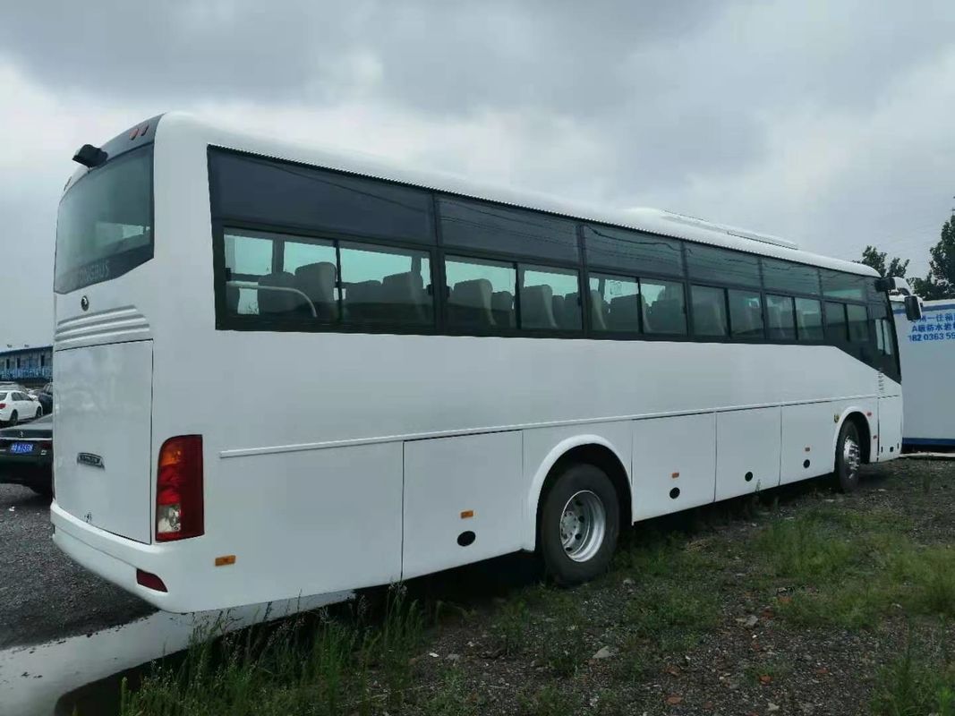 perbarui 54 Kursi 2014 Tahun Bekas Yutong Bus ZK6112D Mesin Diesel RHD Driver Steering No Accident