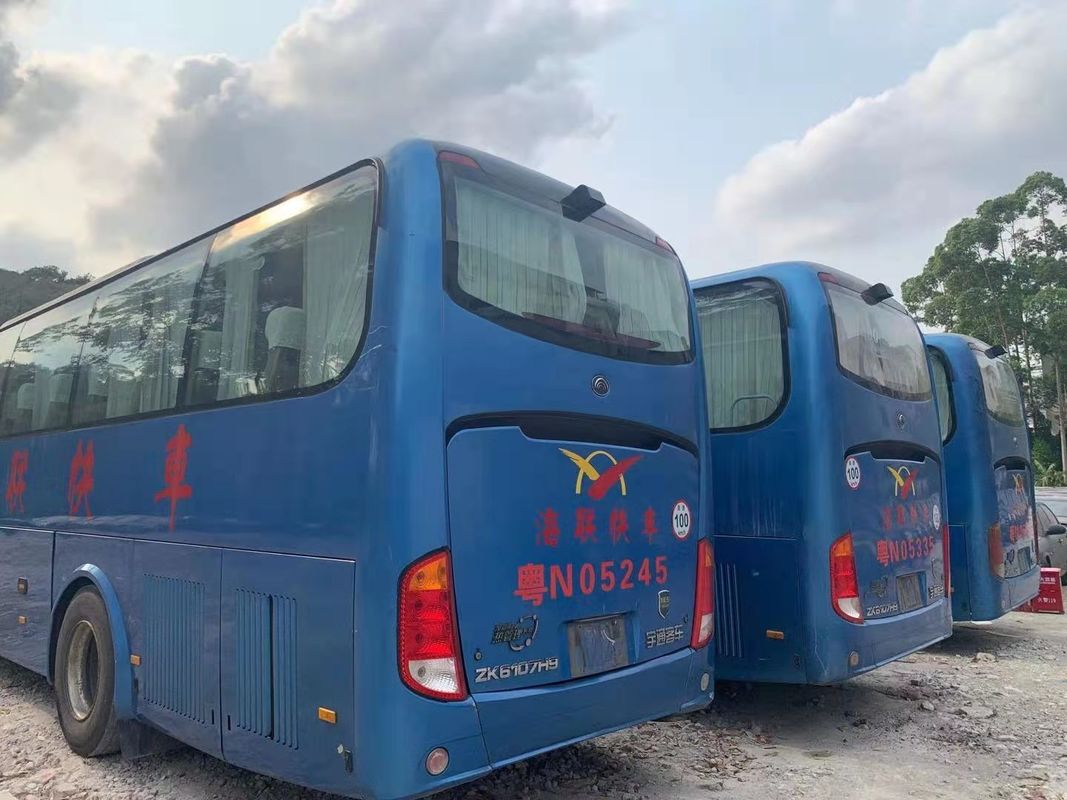 41 Kursi Bekas Yutong ZK6107 Bus Bekas Bus Coach 2013 Tahun 100km/H Kemudi LHD NO kecelakaan