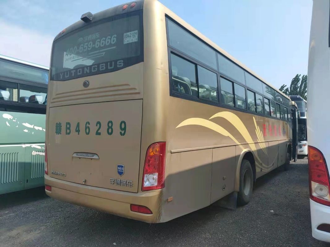 Kedatangan Baru 54 Kursi Tahun 2012 Digunakan Yutong Bus ZK6112D Mesin Depan LHD Pengemudi Kemudi Tanpa Kecelakaan