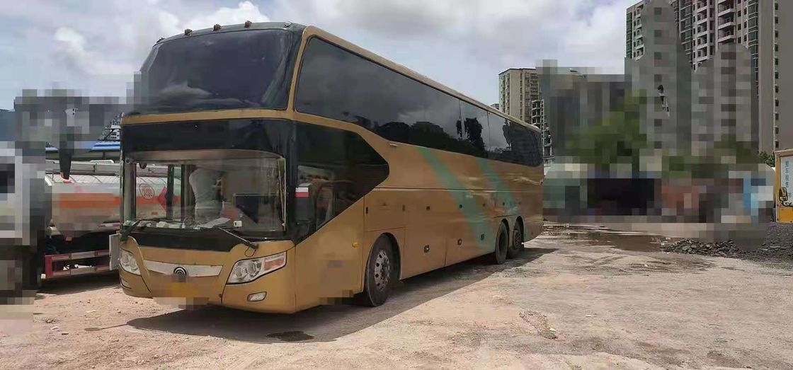 65 Kursi 2010 Tahun Digunakan Yutong Bus ZK6147D Mesin Diesel Kemudi Gandar Ganda LHD
