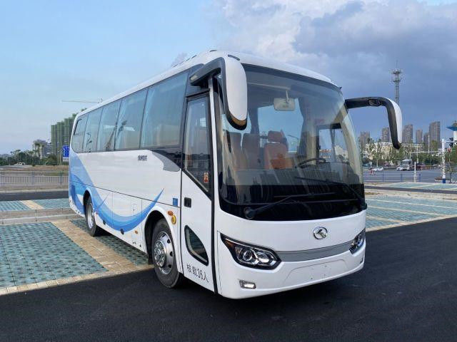 Bus Pelatih Bekas Kinglong Bekas 36 Kursi Manual Bus Penggerak Tangan Kiri Merek XMQ6829