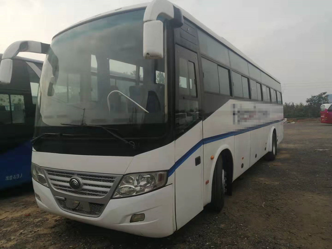 54 Kursi Tahun 2014 Digunakan Bus Depan Mesin RHD Driver Steering Digunakan Yutong Bus ZK6112D Tanpa Kecelakaan