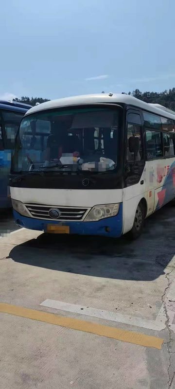 2014 Tahun 28 Kursi Bus Bekas Bekas Bus Pelatih Yutong ZK6729 Dengan Mesin Diesel Untuk Pariwisata