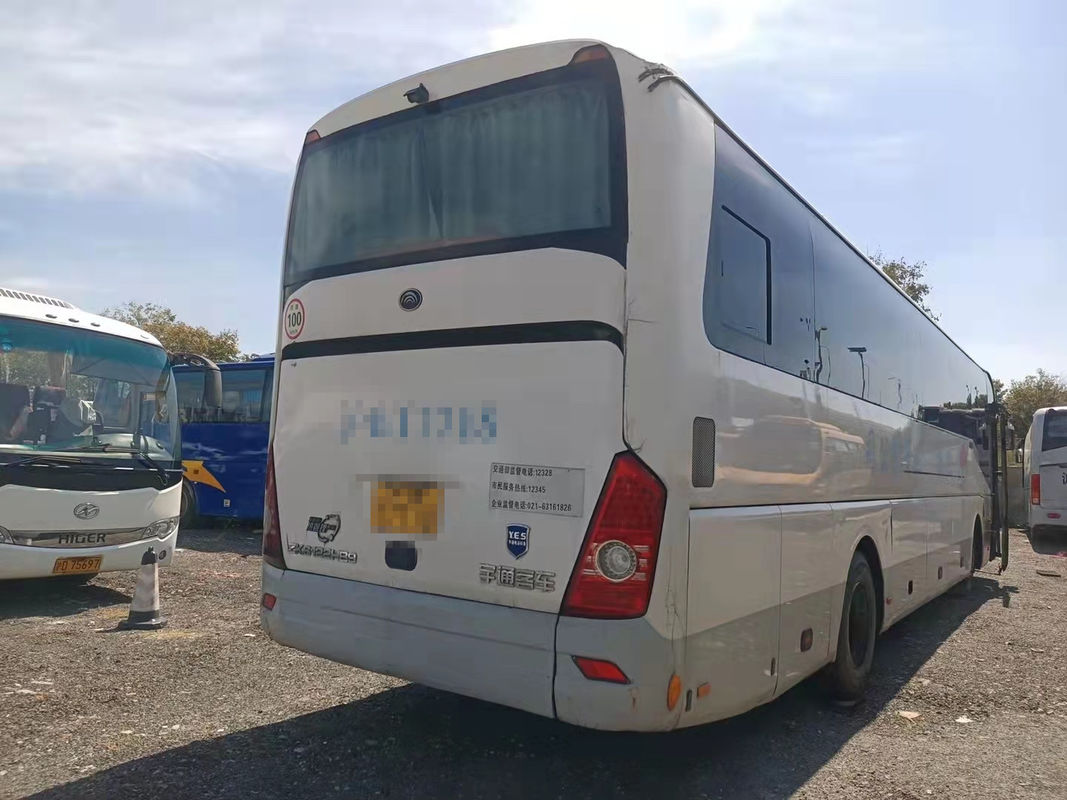 55 Kursi Tahun 2012 Bus Yutong Bekas ZK6122HQ Bus Pelatih Bekas Dengan AC