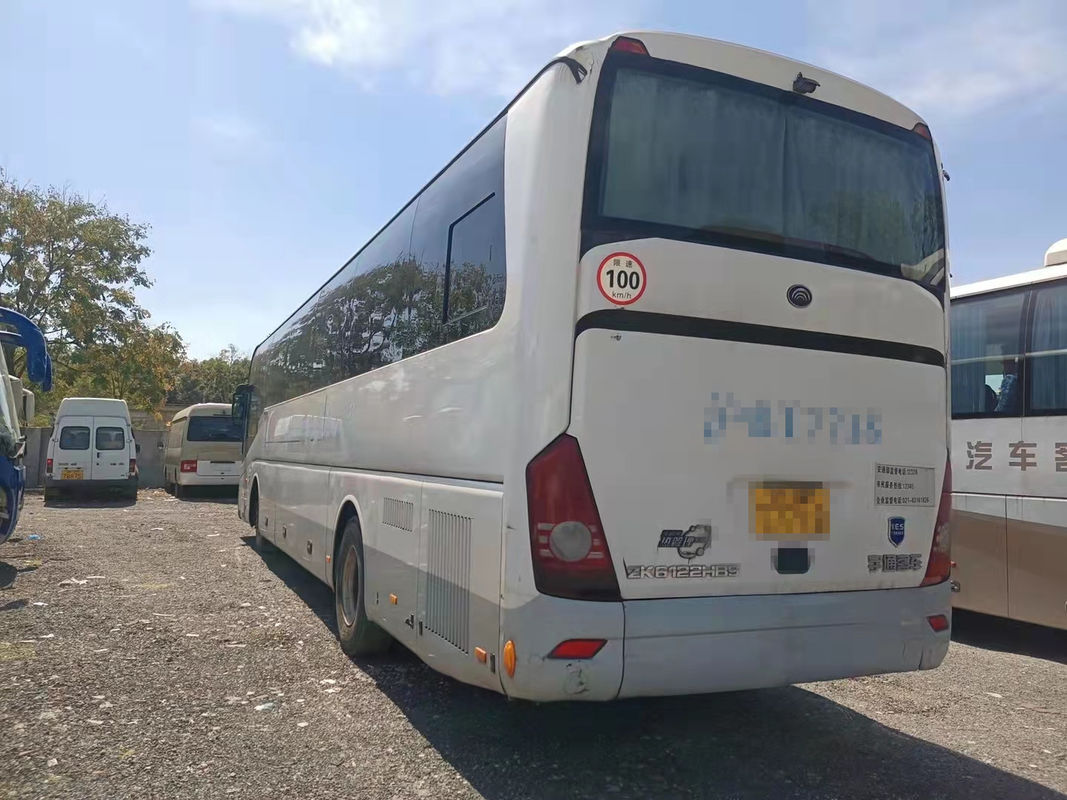 55 Kursi Tahun 2012 Bus Yutong Bekas ZK6122HQ Bus Pelatih Bekas Dengan AC