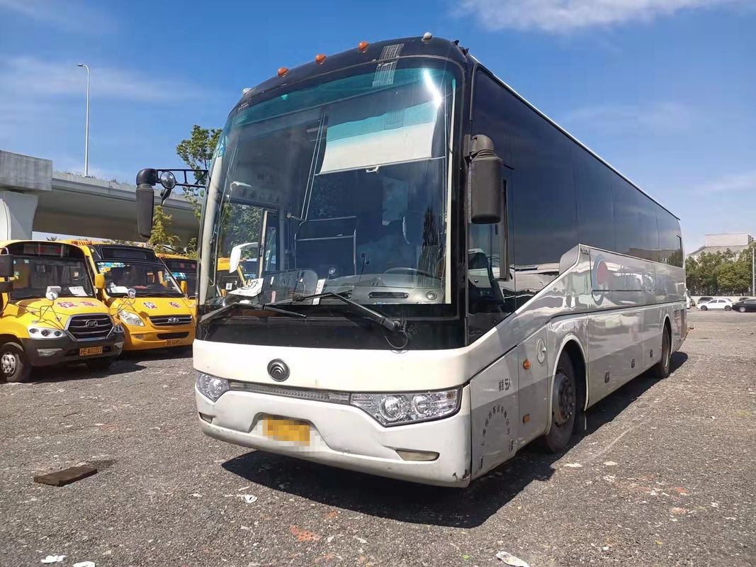 55 Kursi Tahun 2012 Bus Yutong Bekas ZK6122HQ Bus Pelatih Bekas Dengan AC