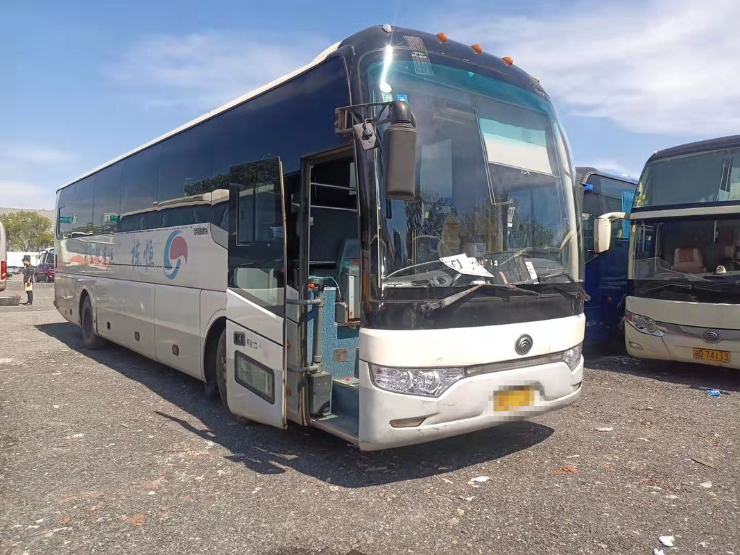 55 Kursi Tahun 2012 Bus Yutong Bekas ZK6122HQ Bus Pelatih Bekas Dengan AC