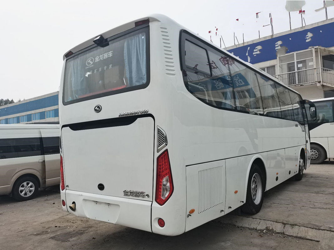 2017 Tahun 39 Kursi Bus Bekas King Long XMQ6898 Coach Bus LHD Bus Mesin Diesel Tidak Ada Kecelakaan