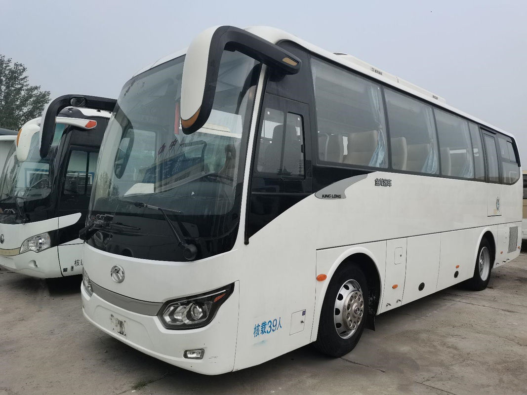 2017 Tahun 39 Kursi Bus Bekas King Long XMQ6898 Coach Bus LHD Bus Mesin Diesel Tidak Ada Kecelakaan