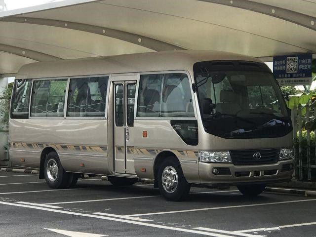 2010 Tahun 20 Kursi Bekas Coaster Bus 2TR Mesin Bensin Bekas Mini Bus Toyota Coaster Bus Kemudi Tangan Kiri