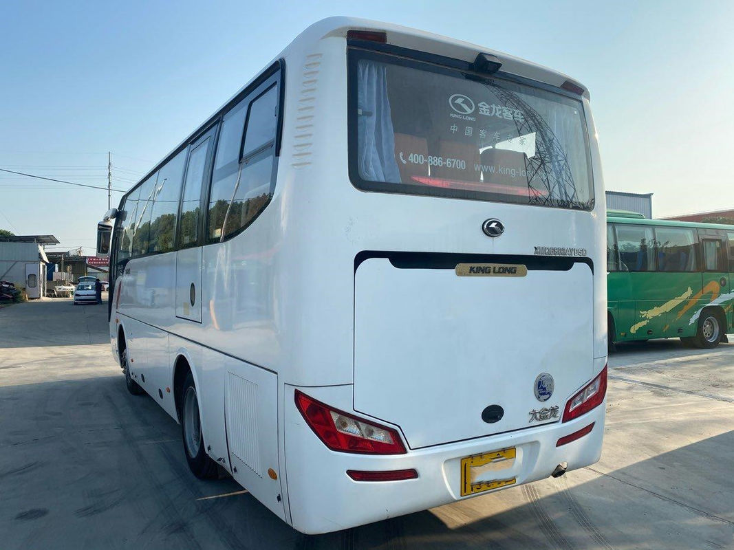 Bus Wisata Bekas Kinglong XMQ6802 Bus Bekas 34 Kursi Mesin Yuchai Euro 5 Sasis Baja Berkualitas Tinggi