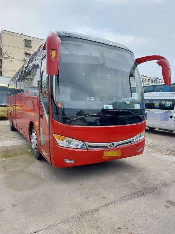 Bus Bekas Kinglong XMQ6101 Bus Tamasya Yuchai 6 Gearbox 260hp Bus Kota Sasis Baja 45 Kursi