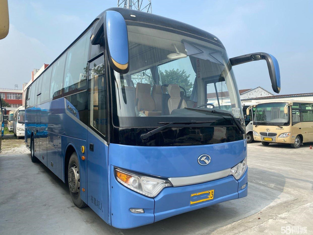 King Long Bus Coach XMQ6112 Toyota Coaster Mini Bus 49 Kursi Bus Penggerak Tangan Kiri