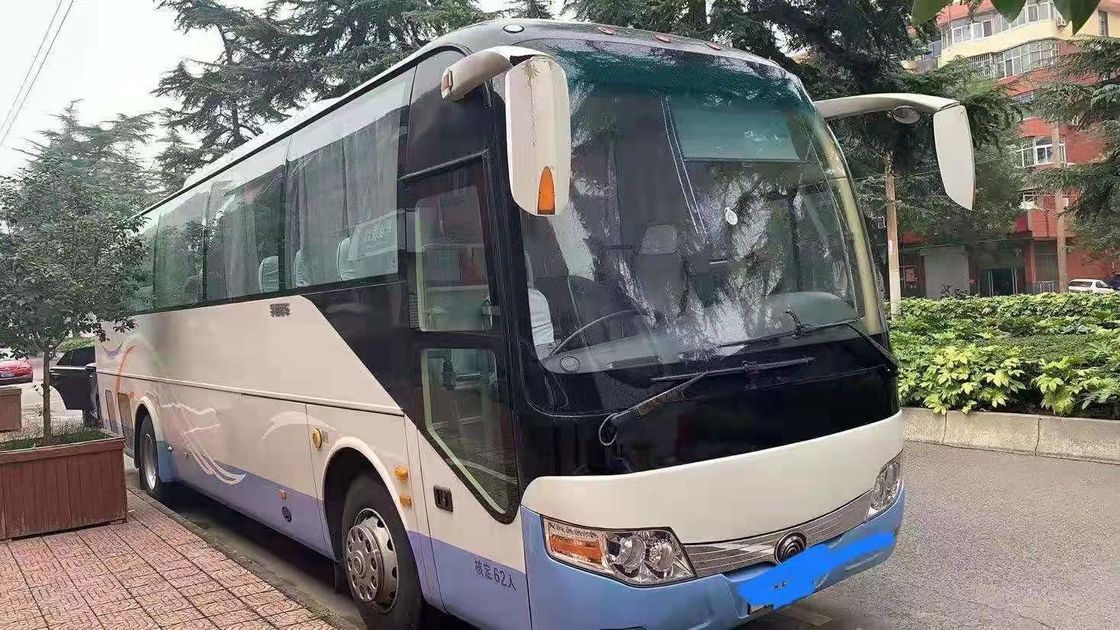 Tahun 2014 62 Kursi Digunakan Bus Yutong ZK6110 Digunakan Bus Pelatih LHD Mesin Diesel Kemudi