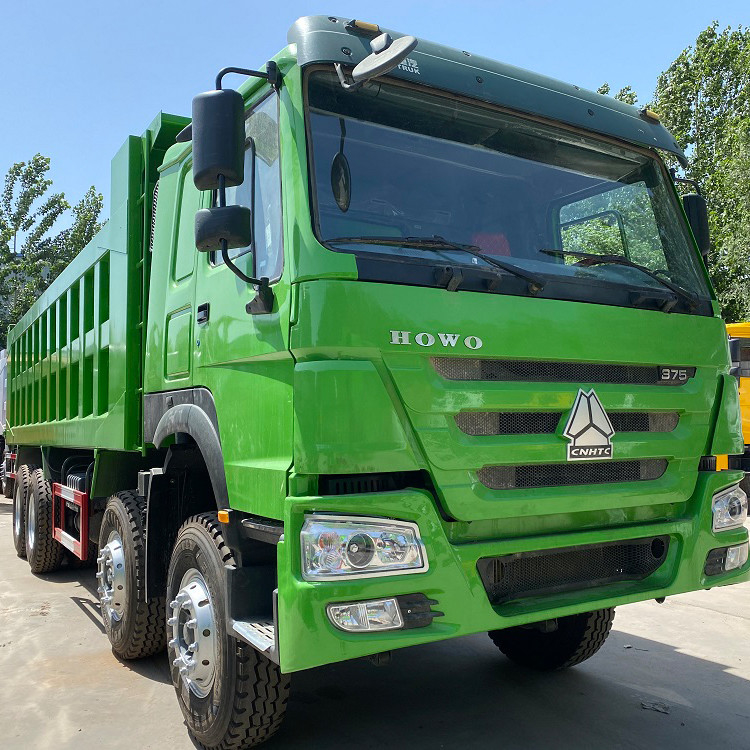 Truk Drump Howo Sinotruk Bekas 8x4 Drive Mode Second Hand Howo 375 Hp Tipper Truck