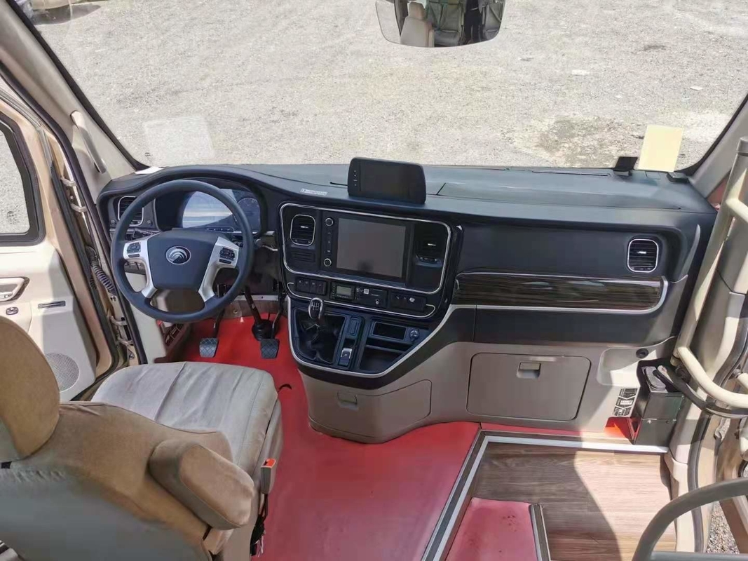 2018 Tahun 14 Kursi Digunakan Bus Yutong Cummins Mesin Depan Model 6601D Bus Yutong