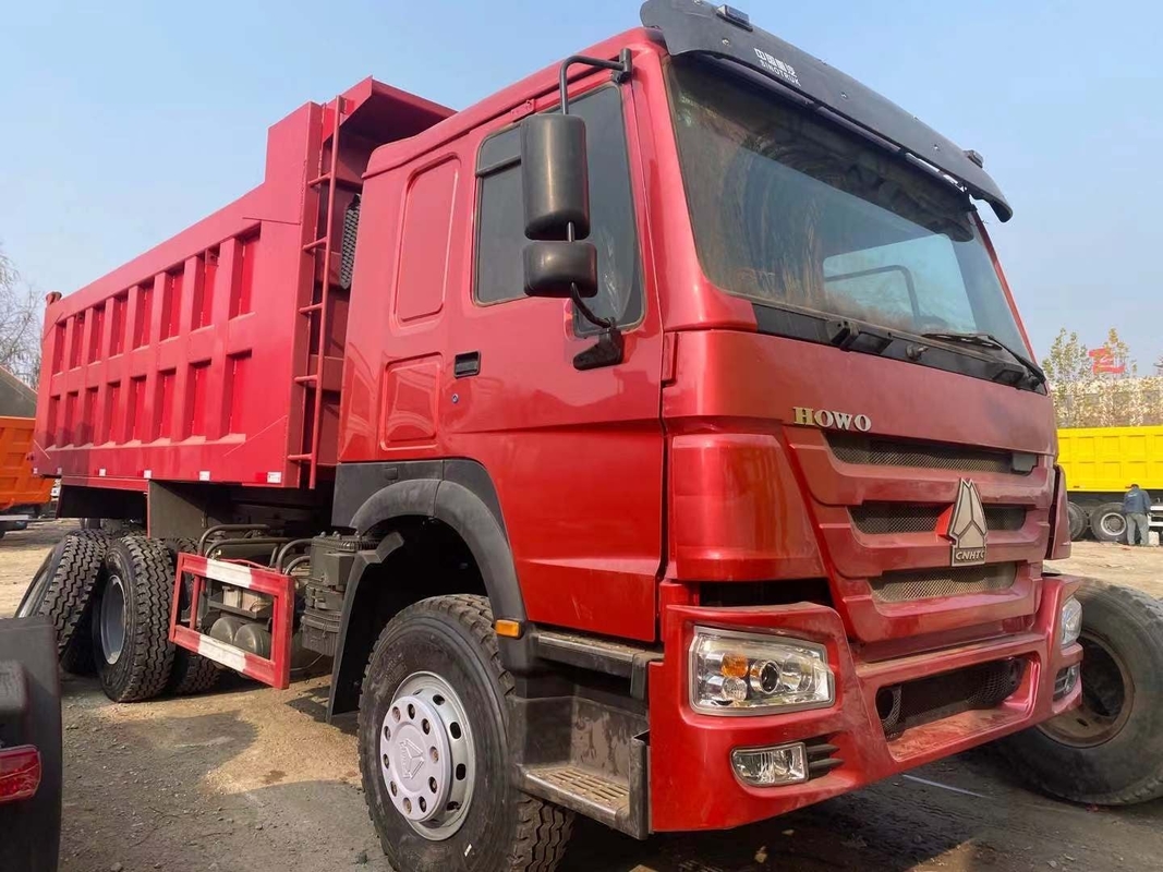 Bekas Howo Dump Truck 6*4 Model Mengemudi Tangan Kanan Cara Mengemudi WD615.47 Euro 2