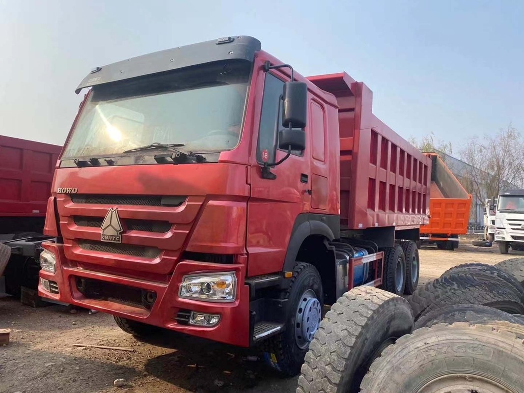 Bekas Howo Dump Truck 6*4 Model Mengemudi Tangan Kanan Cara Mengemudi WD615.47 Euro 2